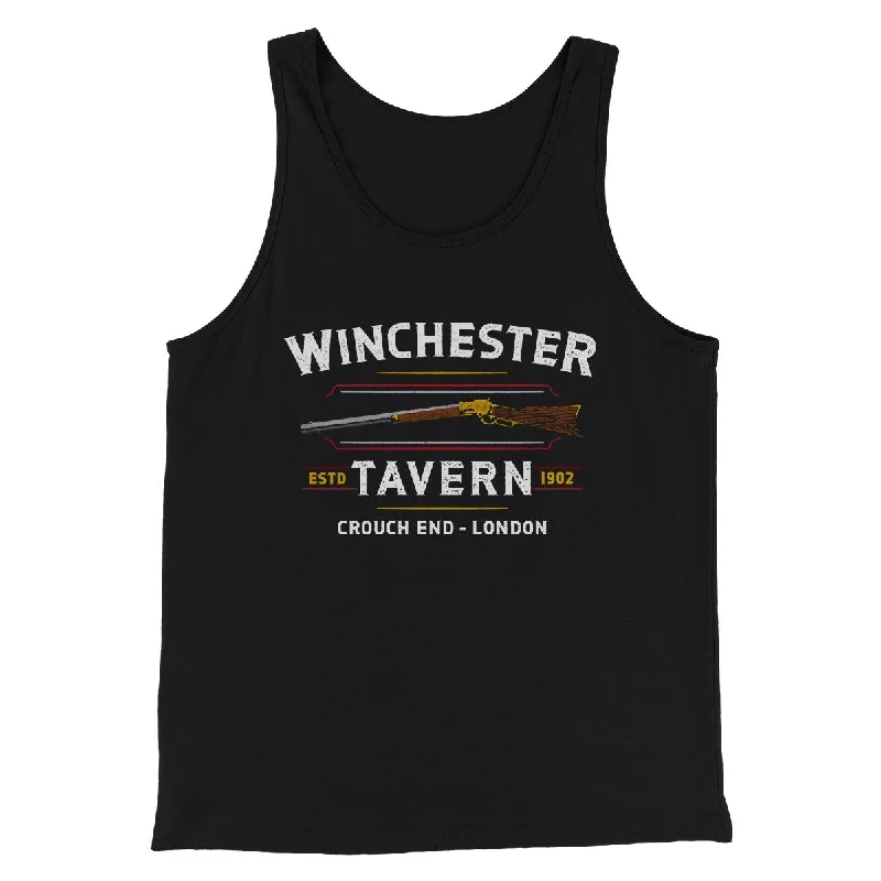 men clothing winter coat-Winchester Tavern Funny Movie Men/Unisex Tank Top