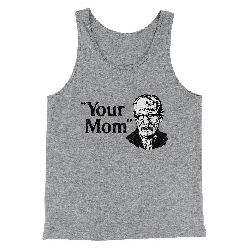 men clothing tank top-Your Mom - Freud Men/Unisex Tank Top