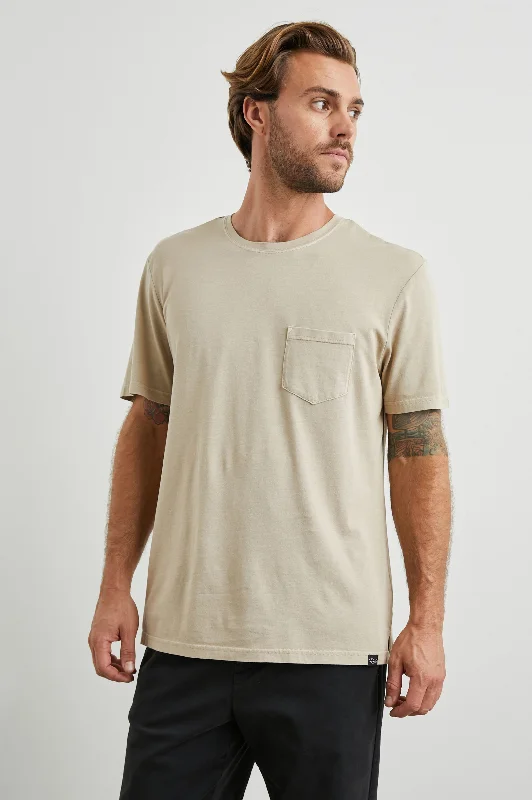 men clothing denim jeans-JOHNNY T-SHIRT - DESERT SAND