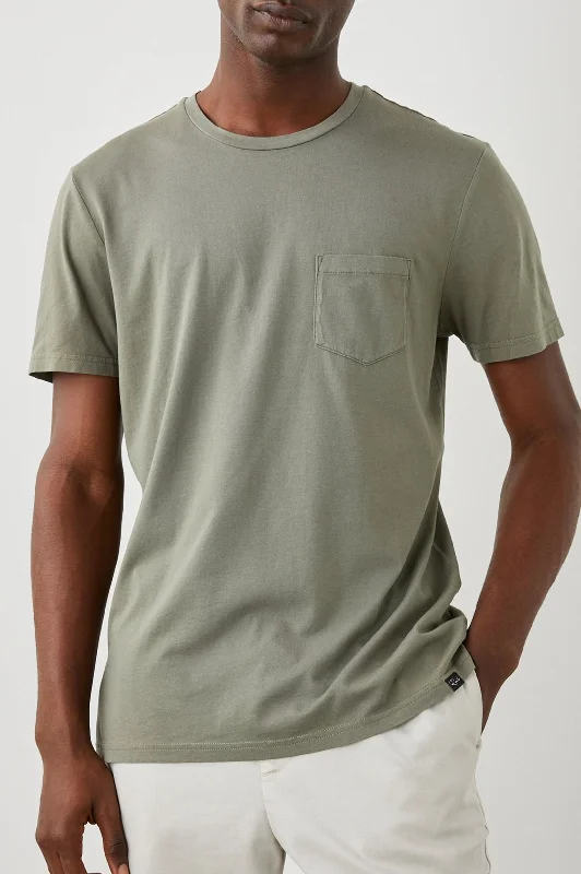 men clothing summer pants-JOHNNY T-SHIRT - OLIVE