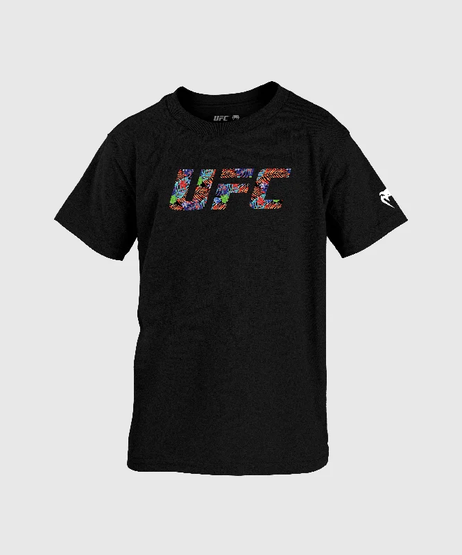 men clothing patterned trousers-UFC Unrivaled by Venum Dustin Poirier Kids T-Shirt - Black