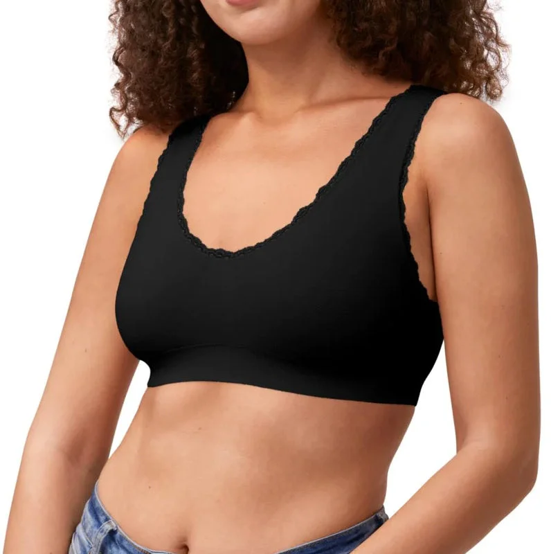 Amoena Kitty Seamless Pocketed Bralette- Black