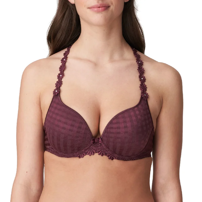 Marie Jo Avero Padded Heart Shape Convertible T-shirt Bra - Wine