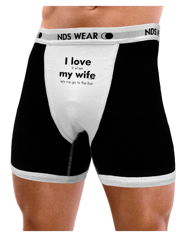 I Love My Wife - Bar Mens Boxer Brief Underwear