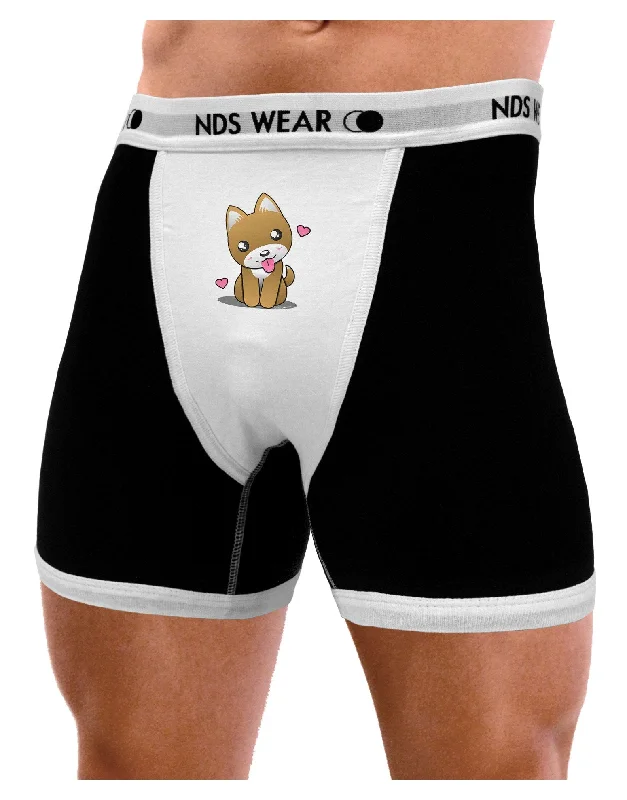 Kawaii Puppy Mens Boxer Brief Underwear