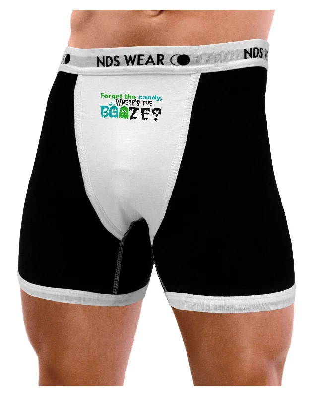 TooLoud Where's The Booze Mens Boxer Brief Underwear